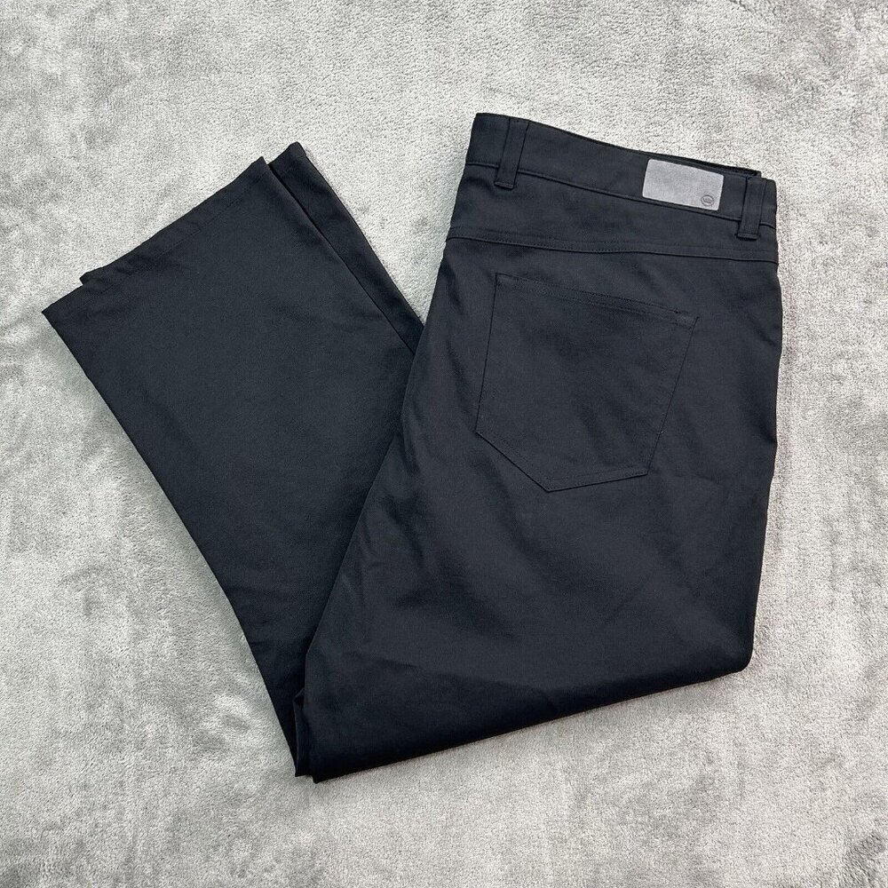 Peter Millar Pants Men 40x24 Black EB66 Performance Five Pocket Chino Trousers